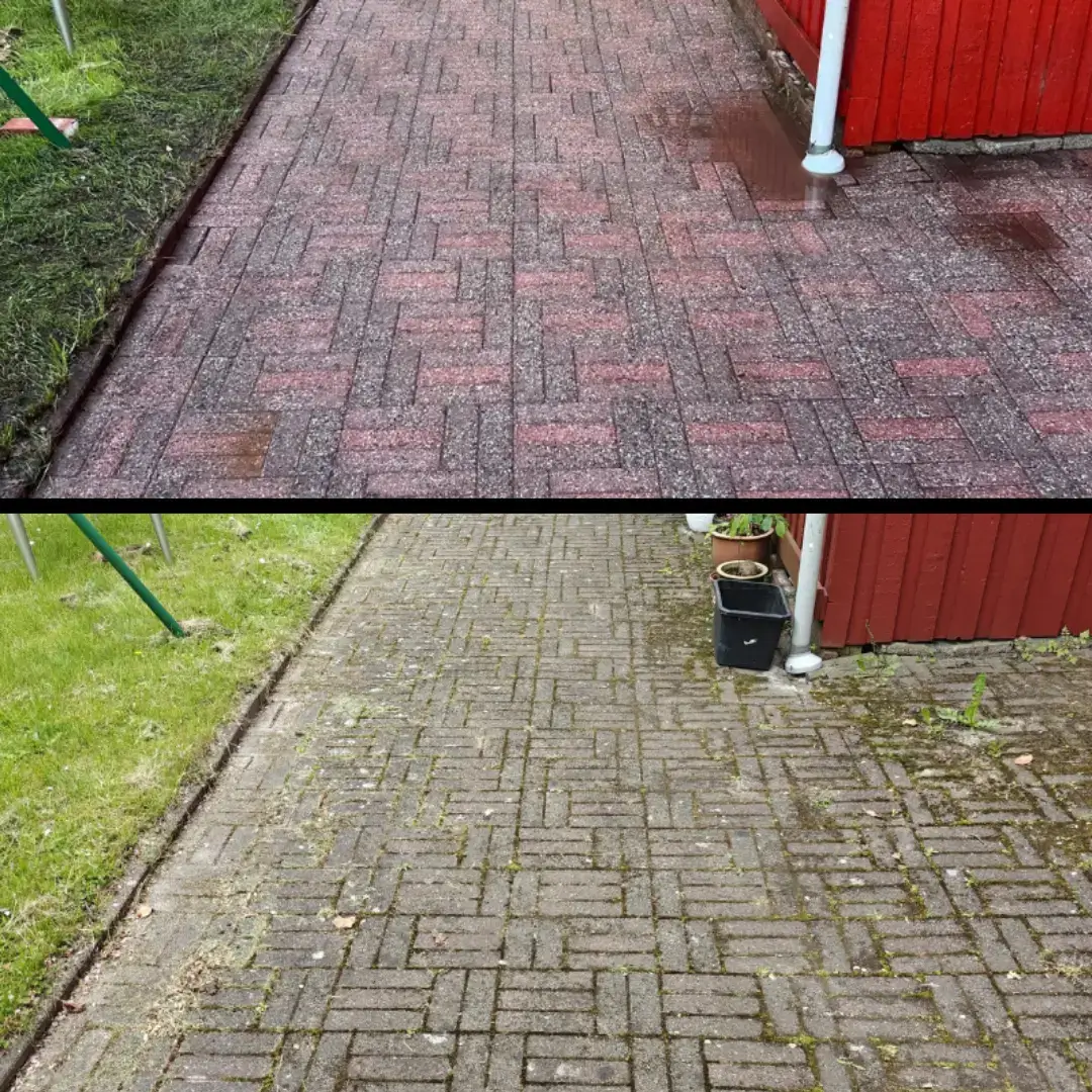 Før og efter fliserensning